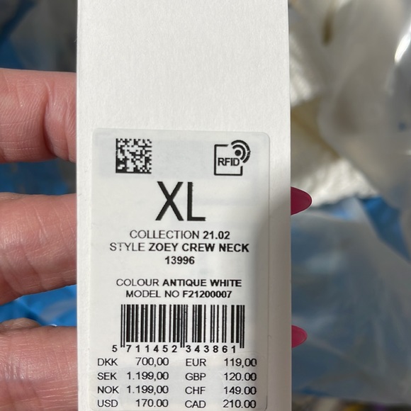 SAMSØE SAMSØE Zoey Crew Neck Sweater • Cream Color • NWT - Picture 4 of 5